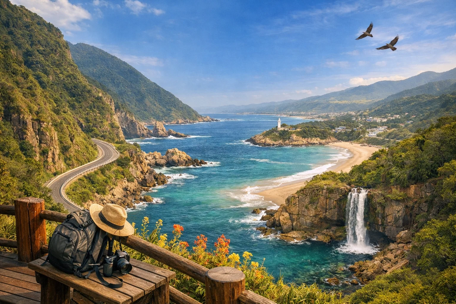 Garden Route guide showing the scenic coastline of South Africa